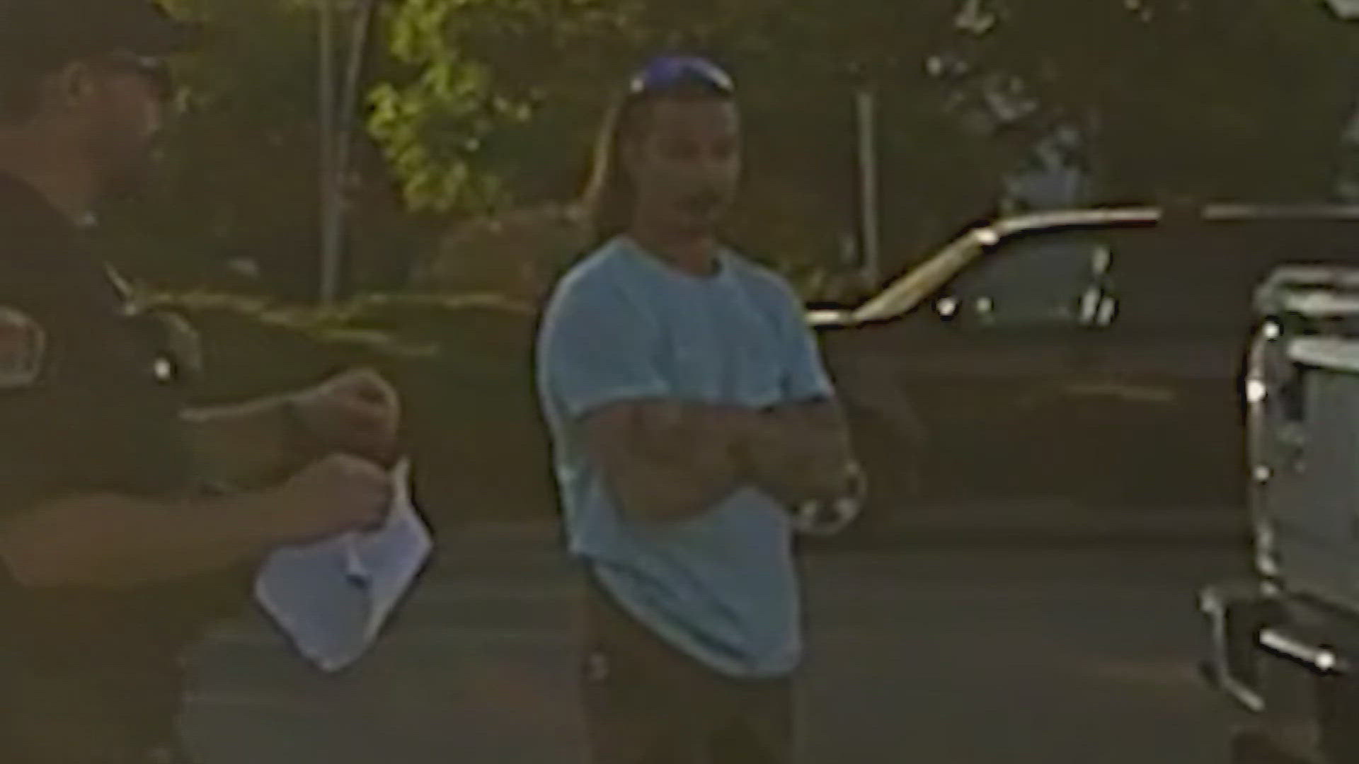 The new video shows Travis Decker interacting with a police officer and another driver after Decker crashed into a car just three days before he disappeared. 