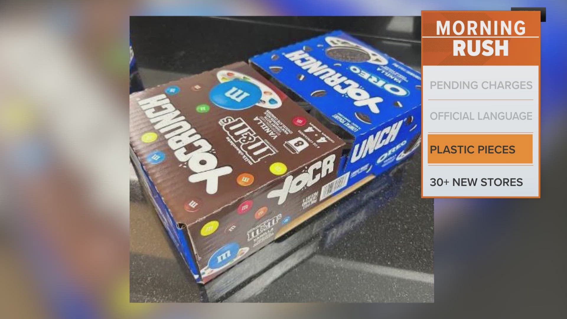 The manufacturer reported pieces of plastic in the topping. 