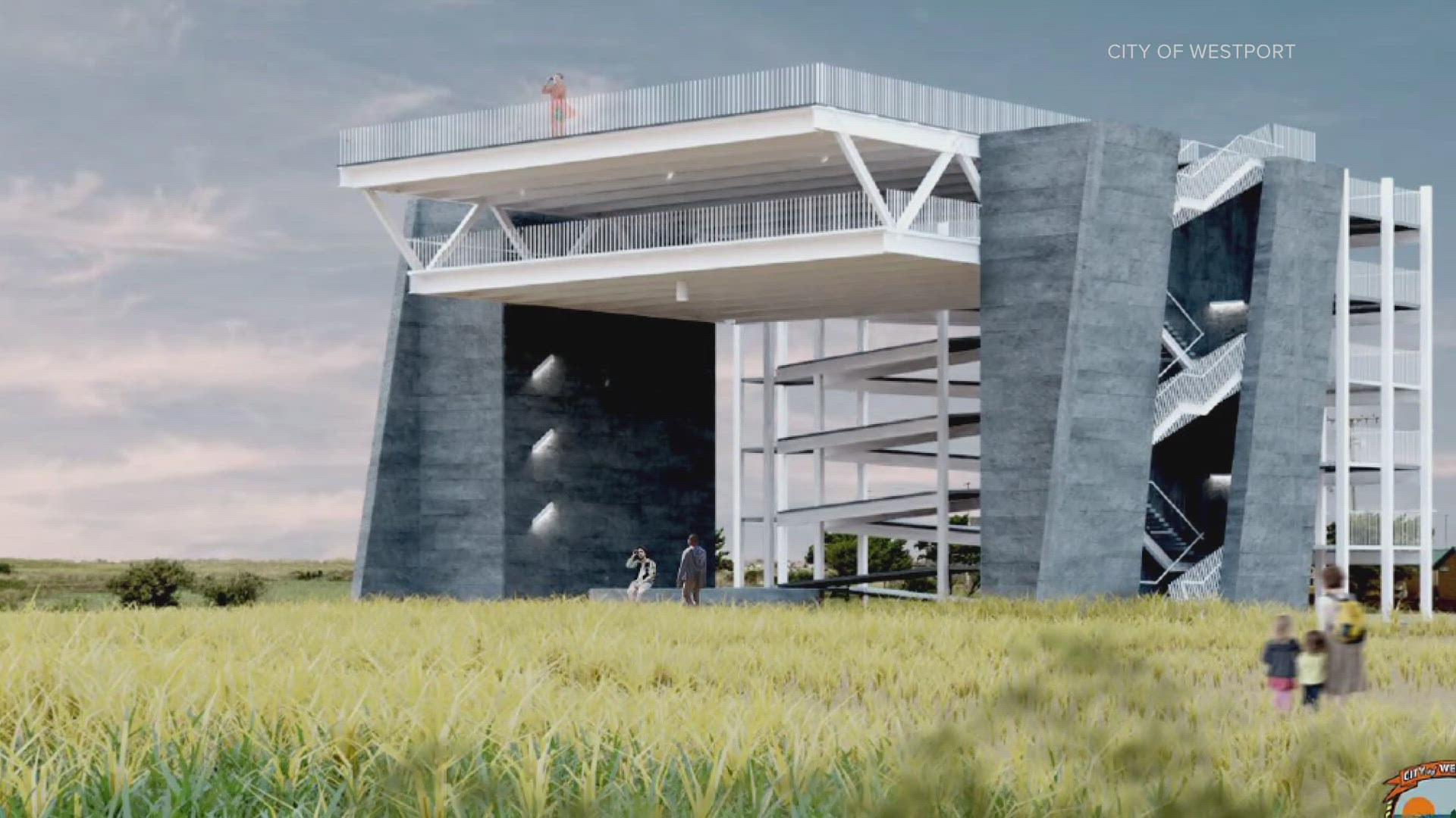 About $15 million will help the city build a tsunami evacuation tower.