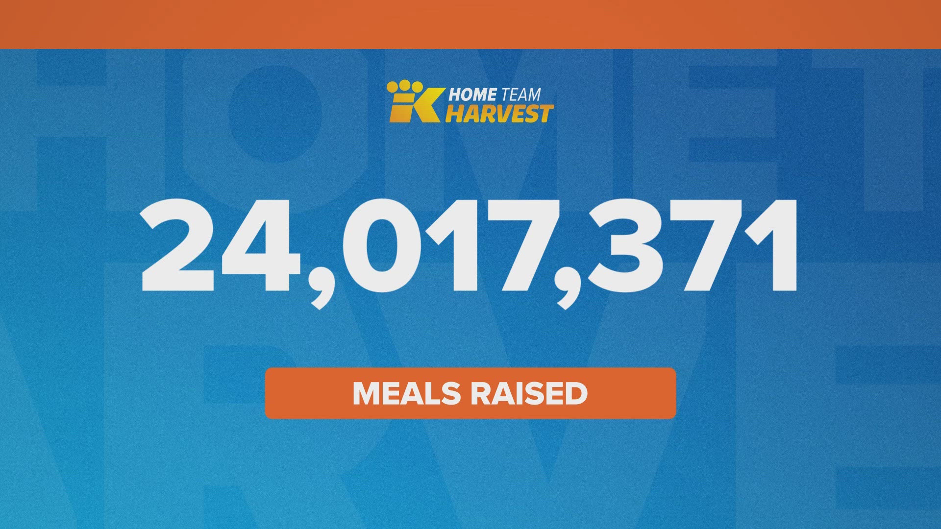 The 24th annual food drive raised 24,017,371 meals for Northwest Harvest, Washington state's largest hunger relief agency.