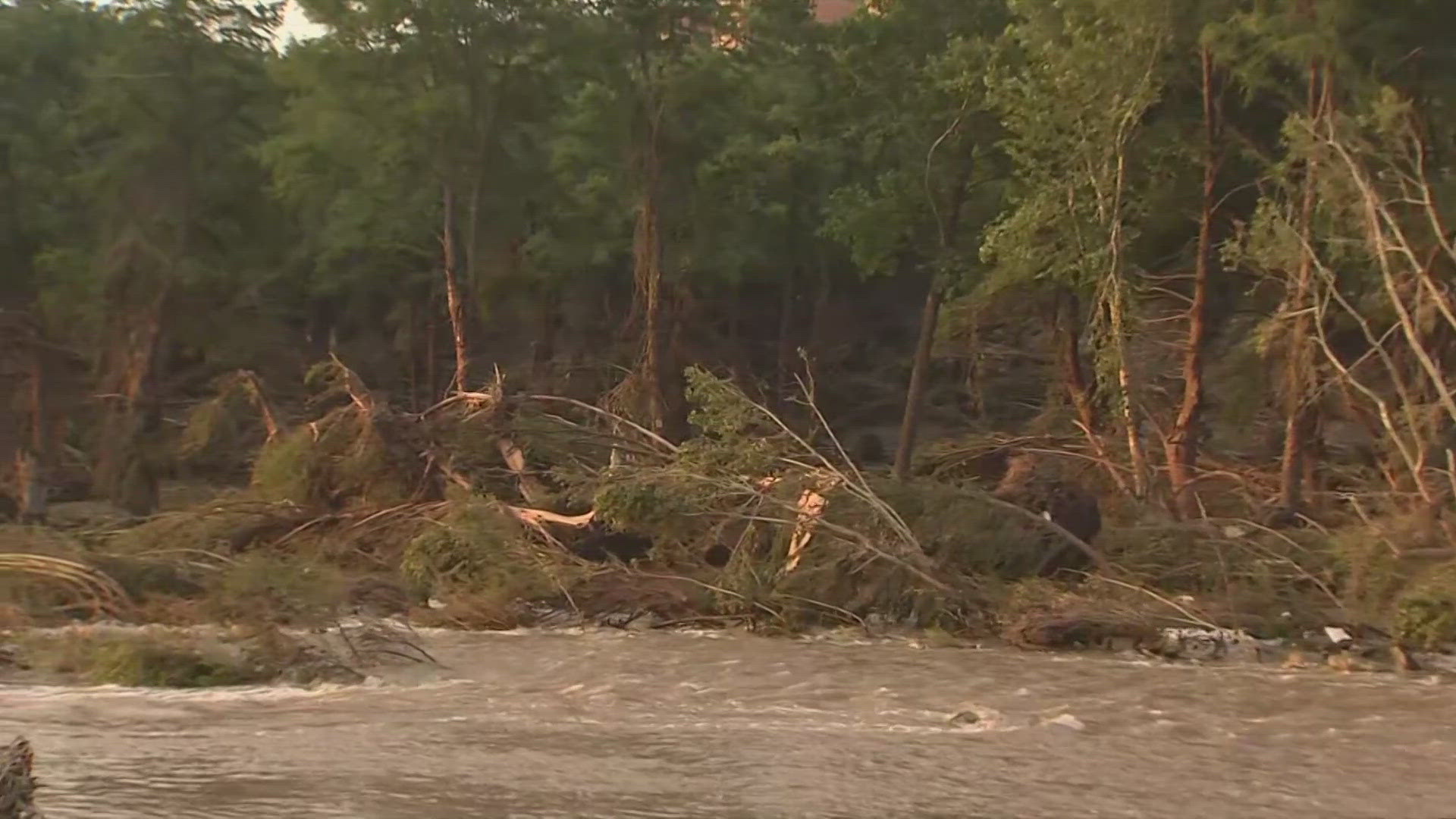 At least 20 of those missing are from a girls' summer camp in Hunt, Texas.
